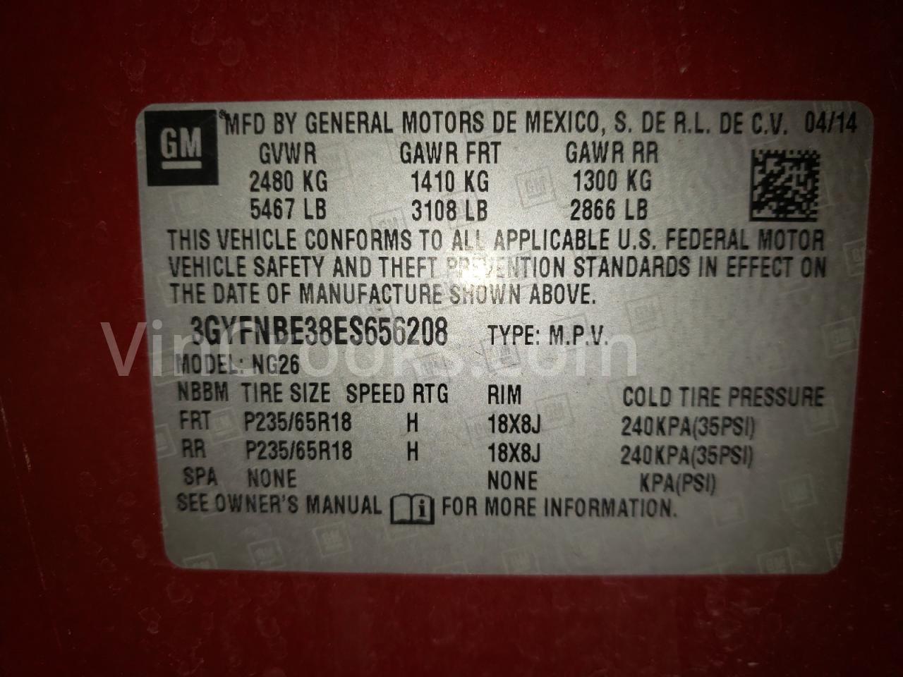 3GYFNBE38ES656208
