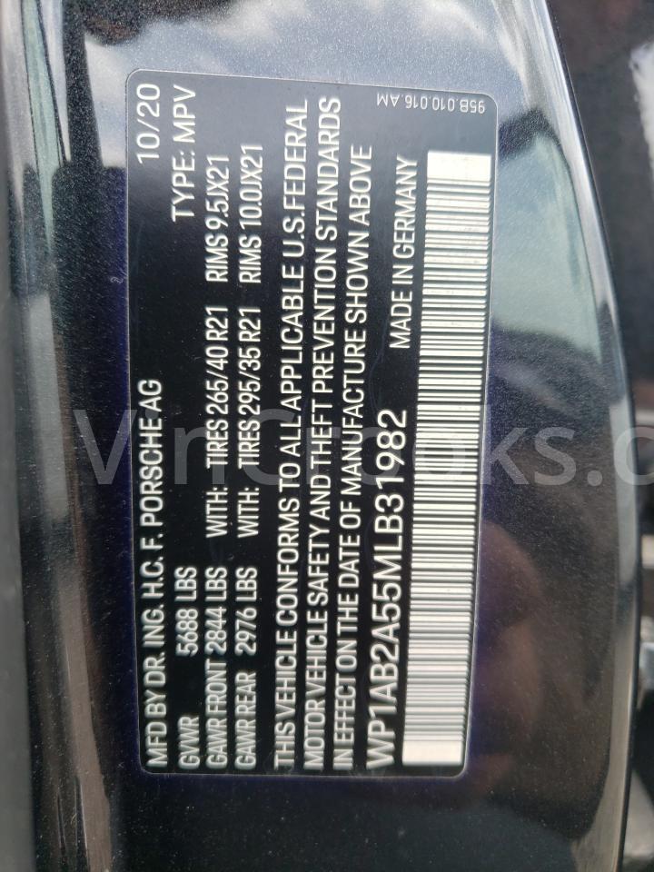 WP1AB2A55MLB31982