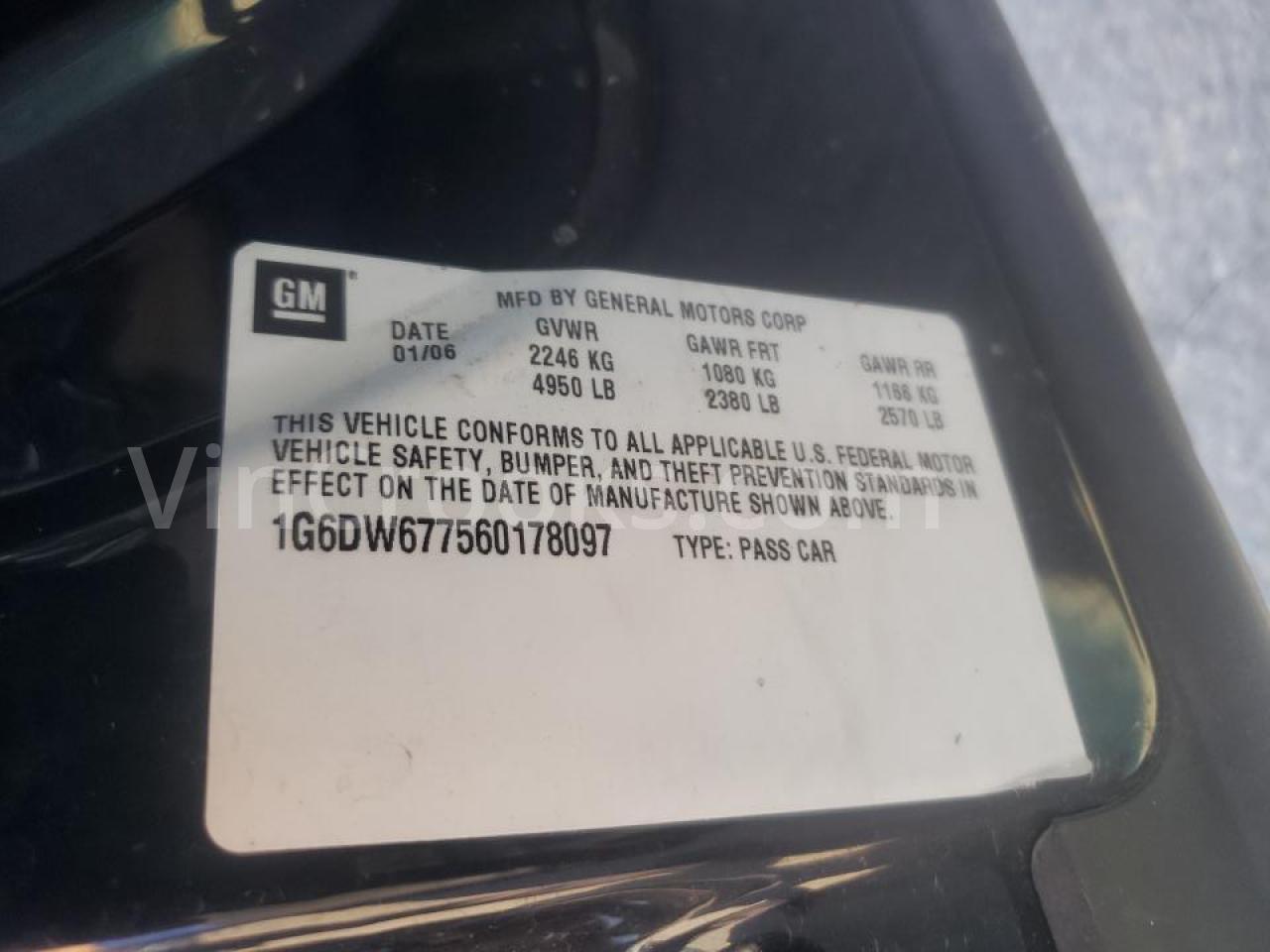 1G6DW677560178097