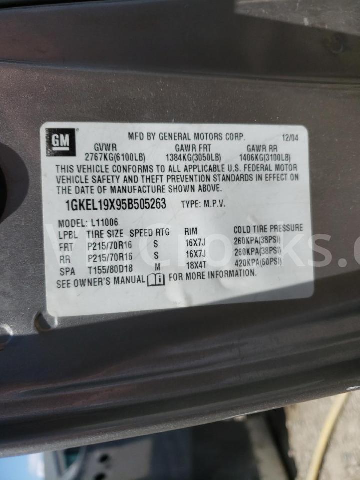1GKEL19X95B505263