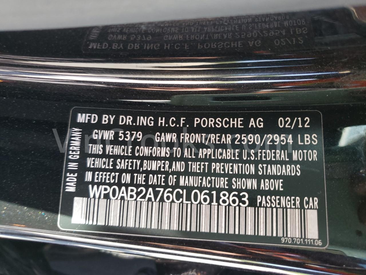 WP0AB2A76CL061863