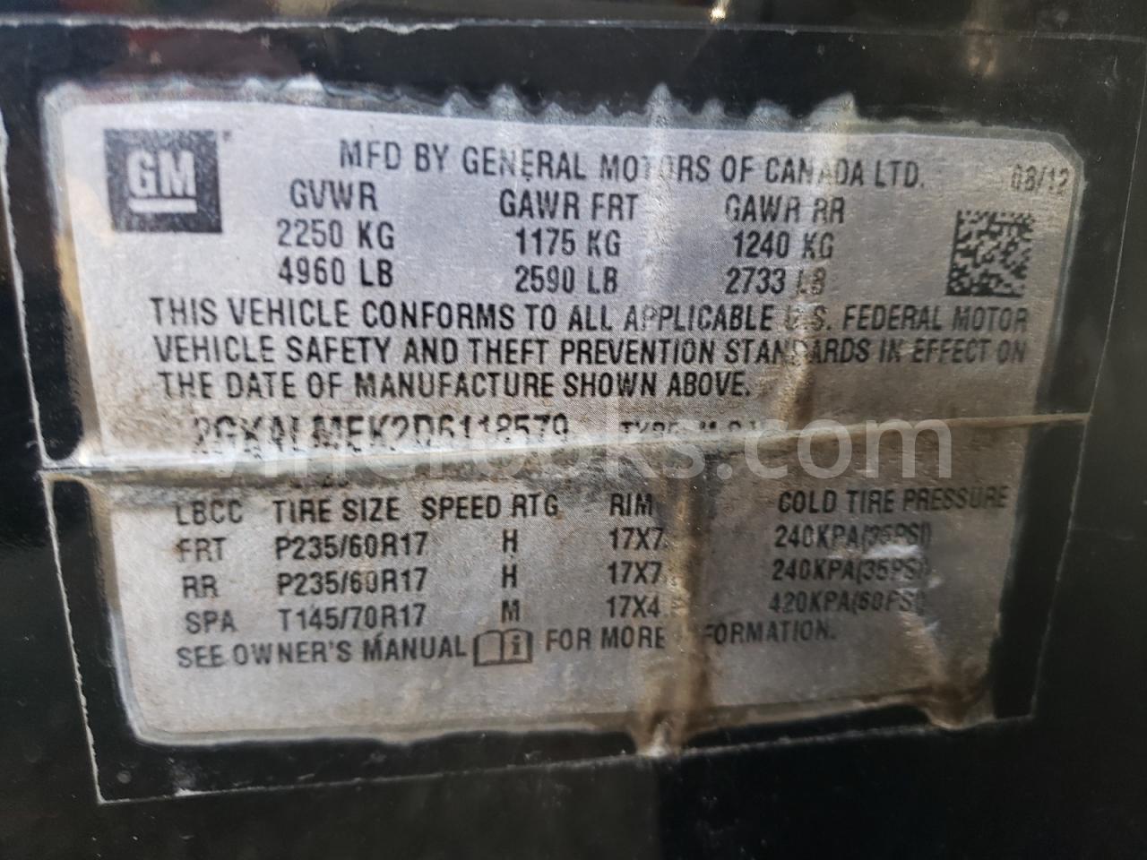 2GKALMEK2D6118579