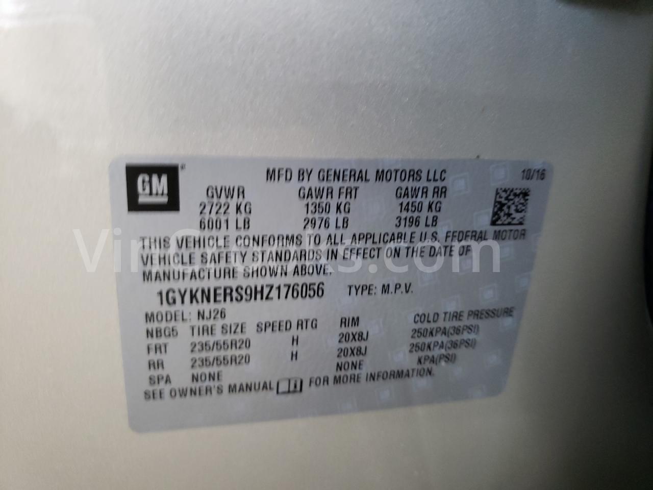 1GYKNERS9HZ176056