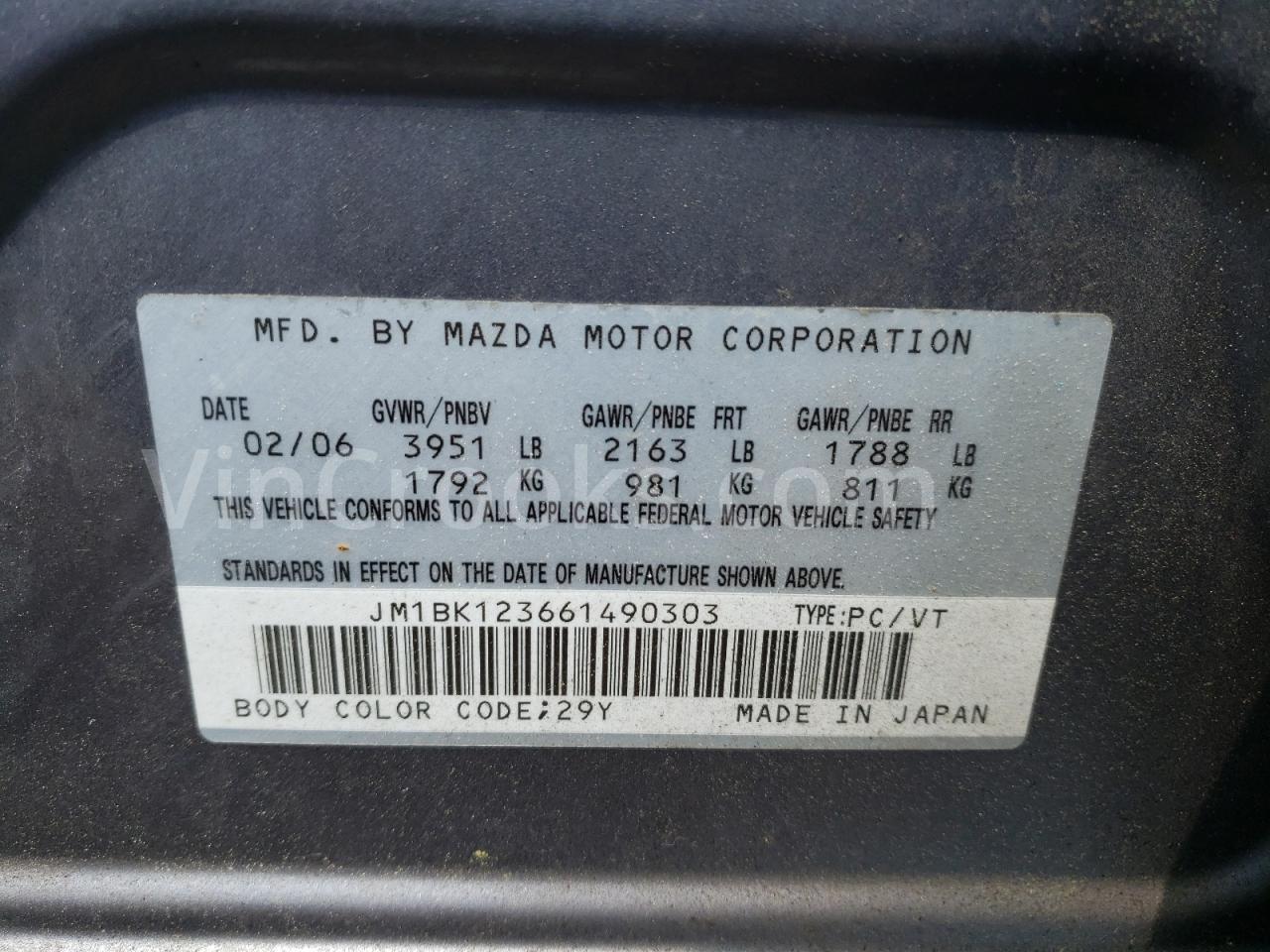 JM1BK123661490303