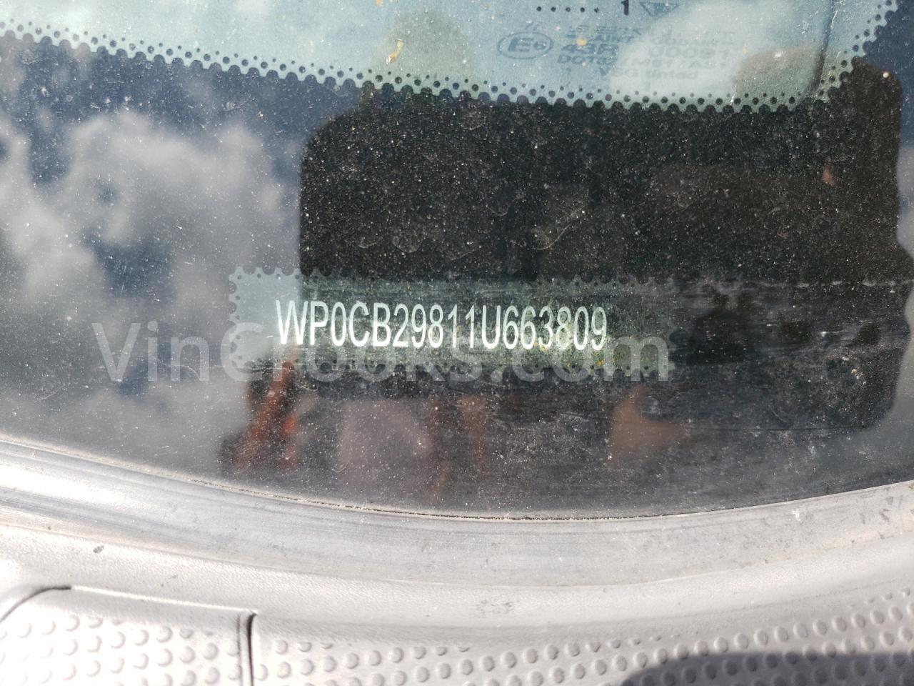 WP0CB29811U663809