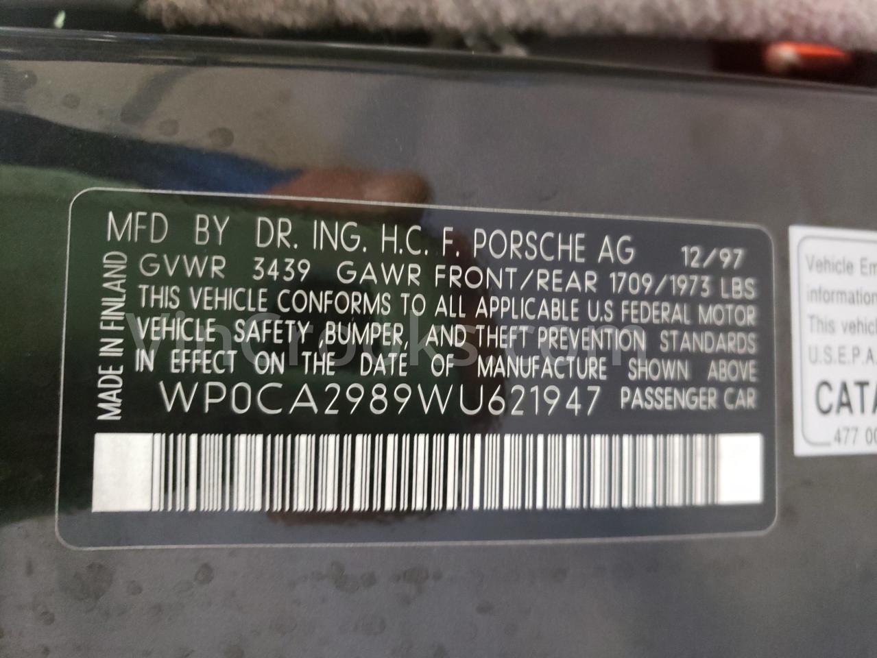 WP0CA2989WU621947