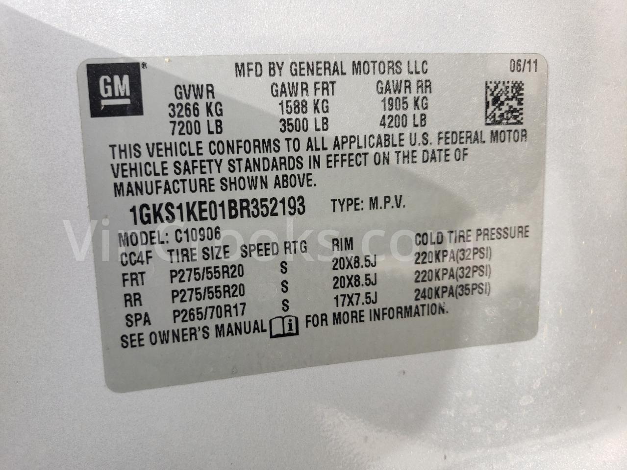 1GKS1KE01BR352193