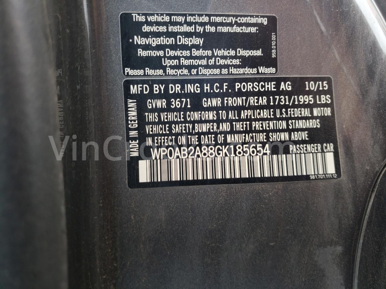 WP0AB2A88GK185654