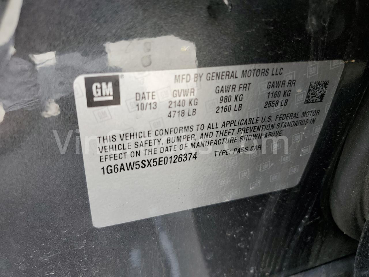 1G6AW5SX5E0126374