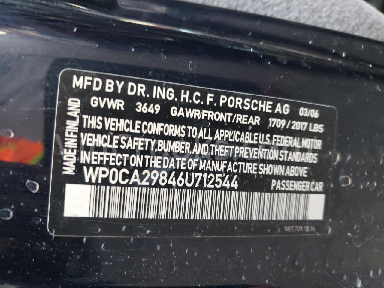 WP0CA29846U712544