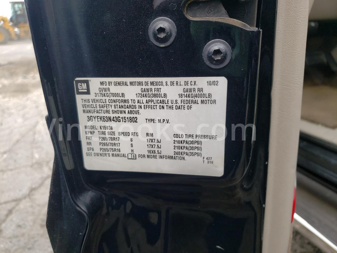 3GYEK63N43G151802