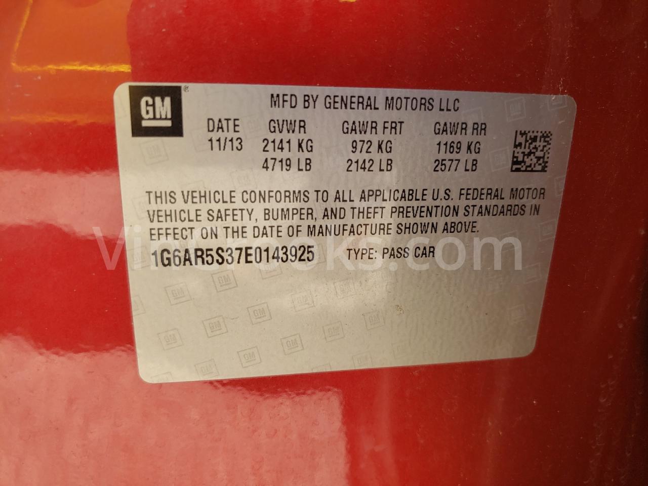 1G6AR5S37E0143925