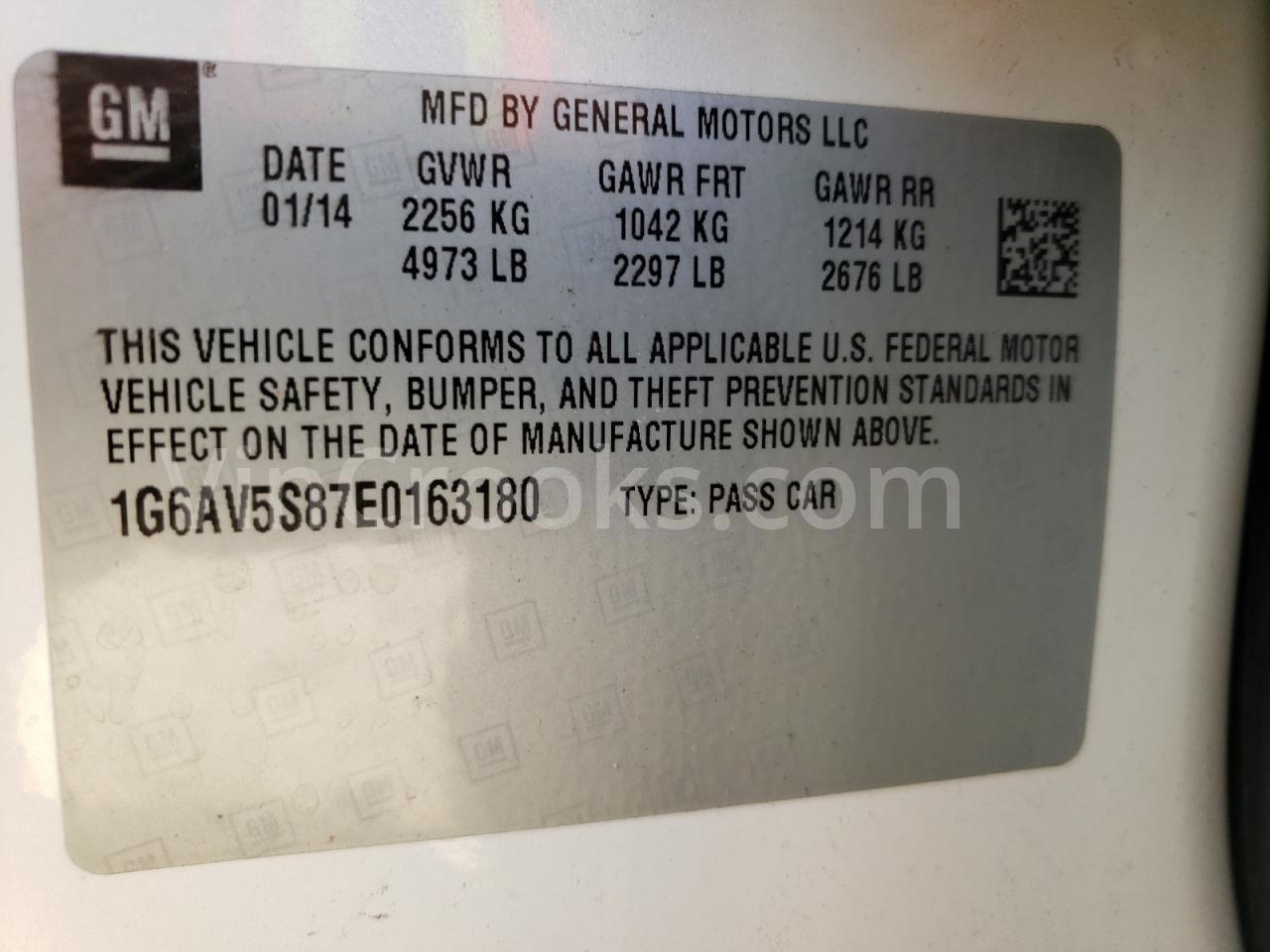 1G6AV5S87E0163180