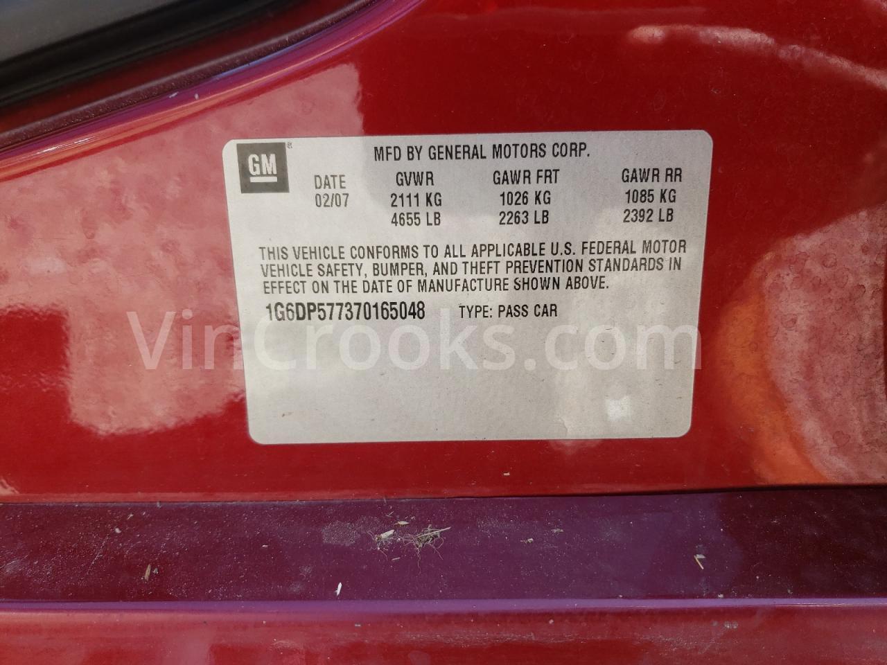 1G6DP577370165048