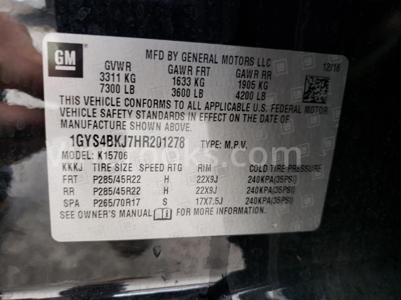 1GYS4BKJ7HR201278