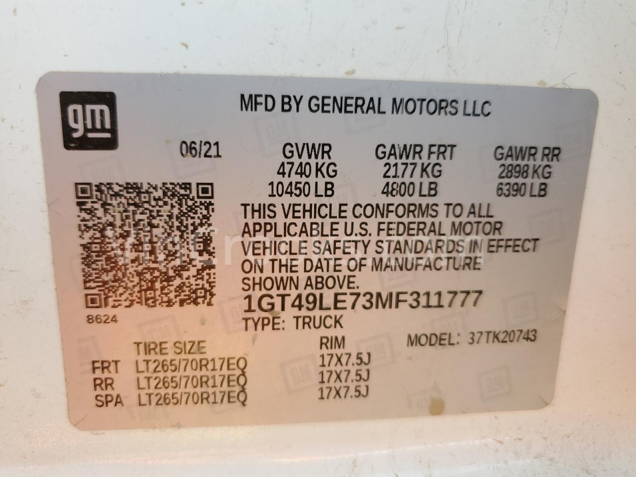 1GT49LE73MF311777