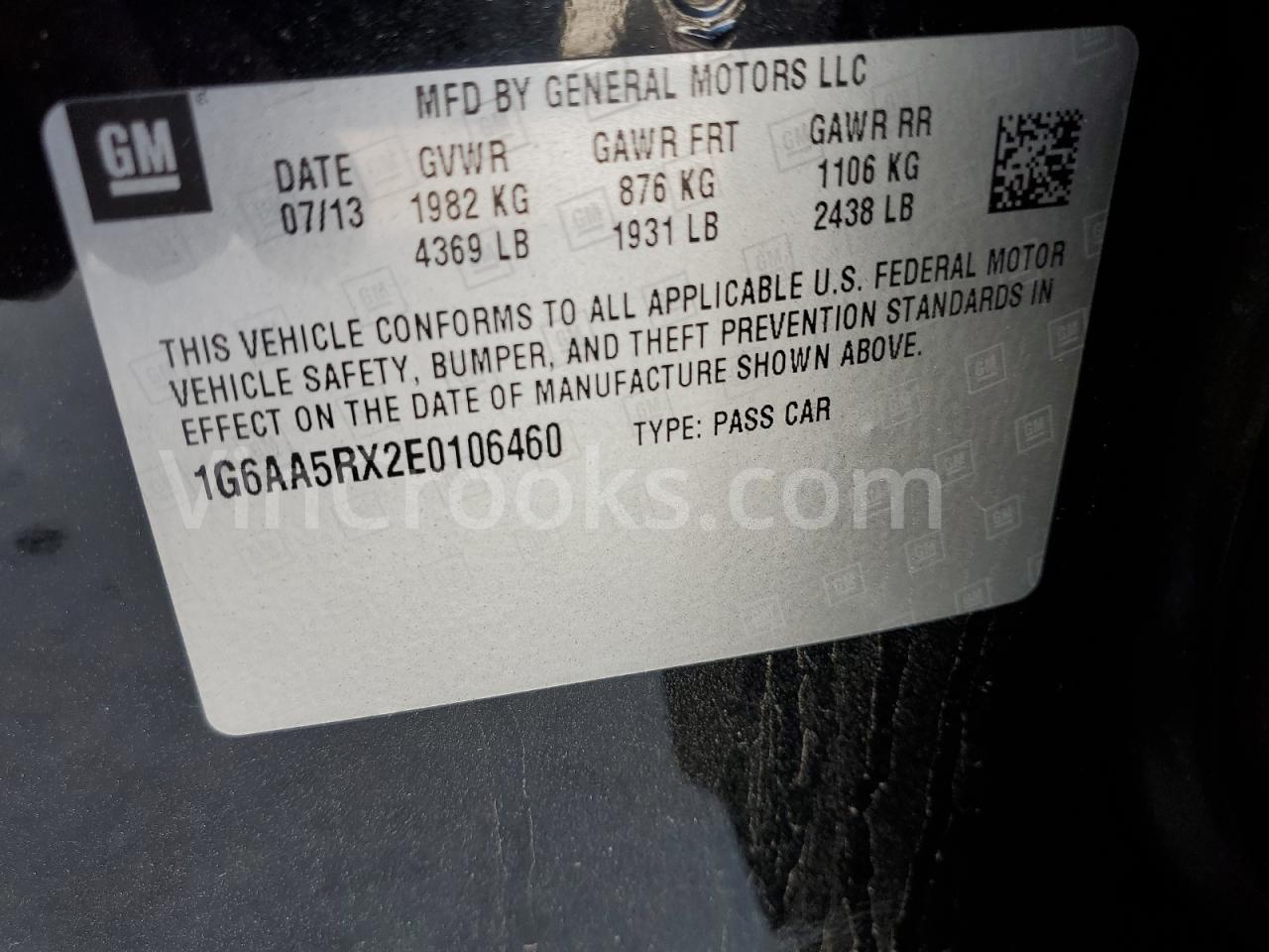 1G6AA5RX2E0106460
