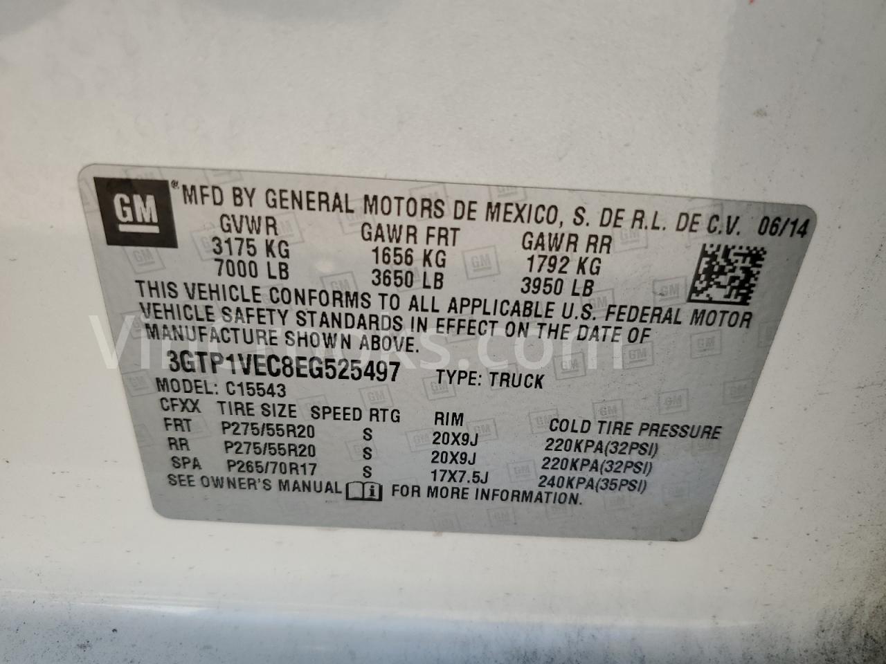 3GTP1VEC8EG525497