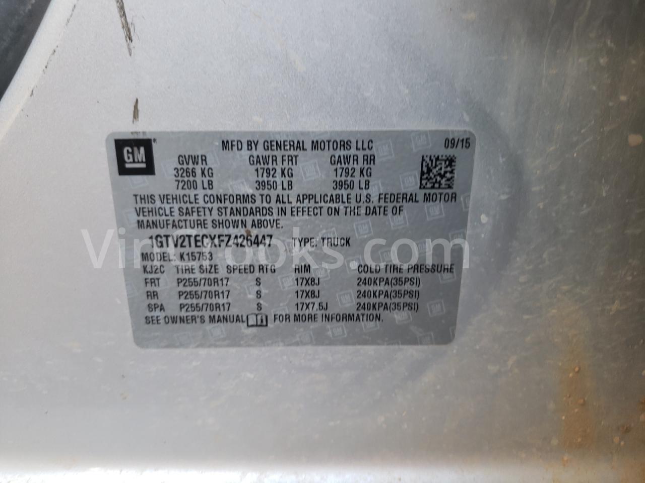 1GTV2TECXFZ426447
