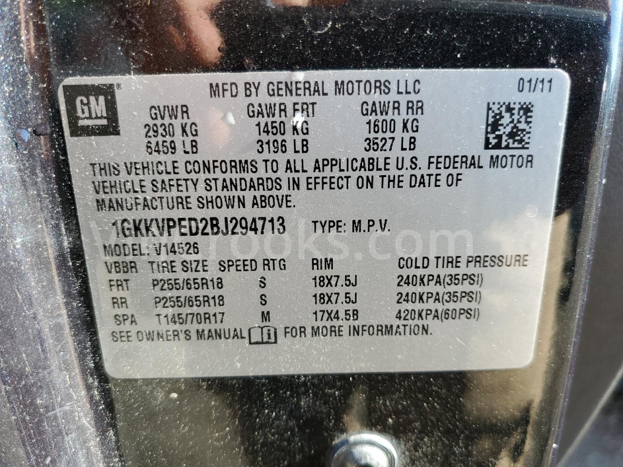 1GKKVPED2BJ294713