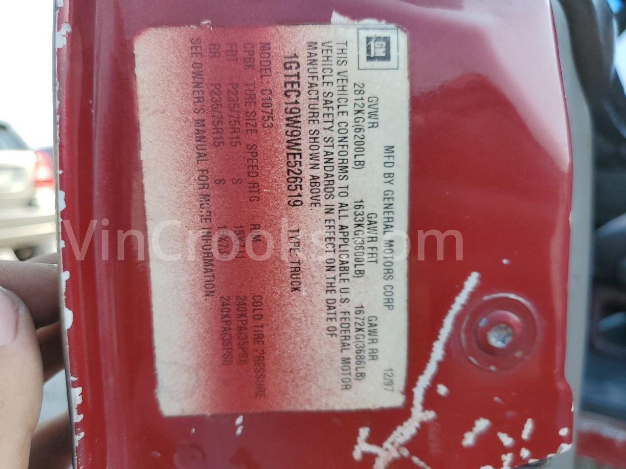 1GTEC19W9WE526519