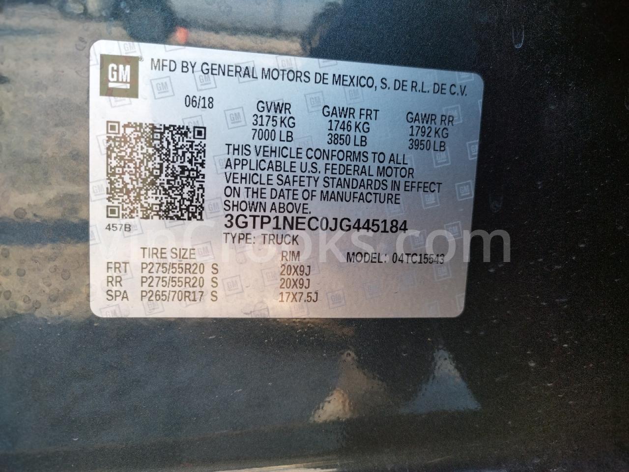 3GTP1NEC0JG445184