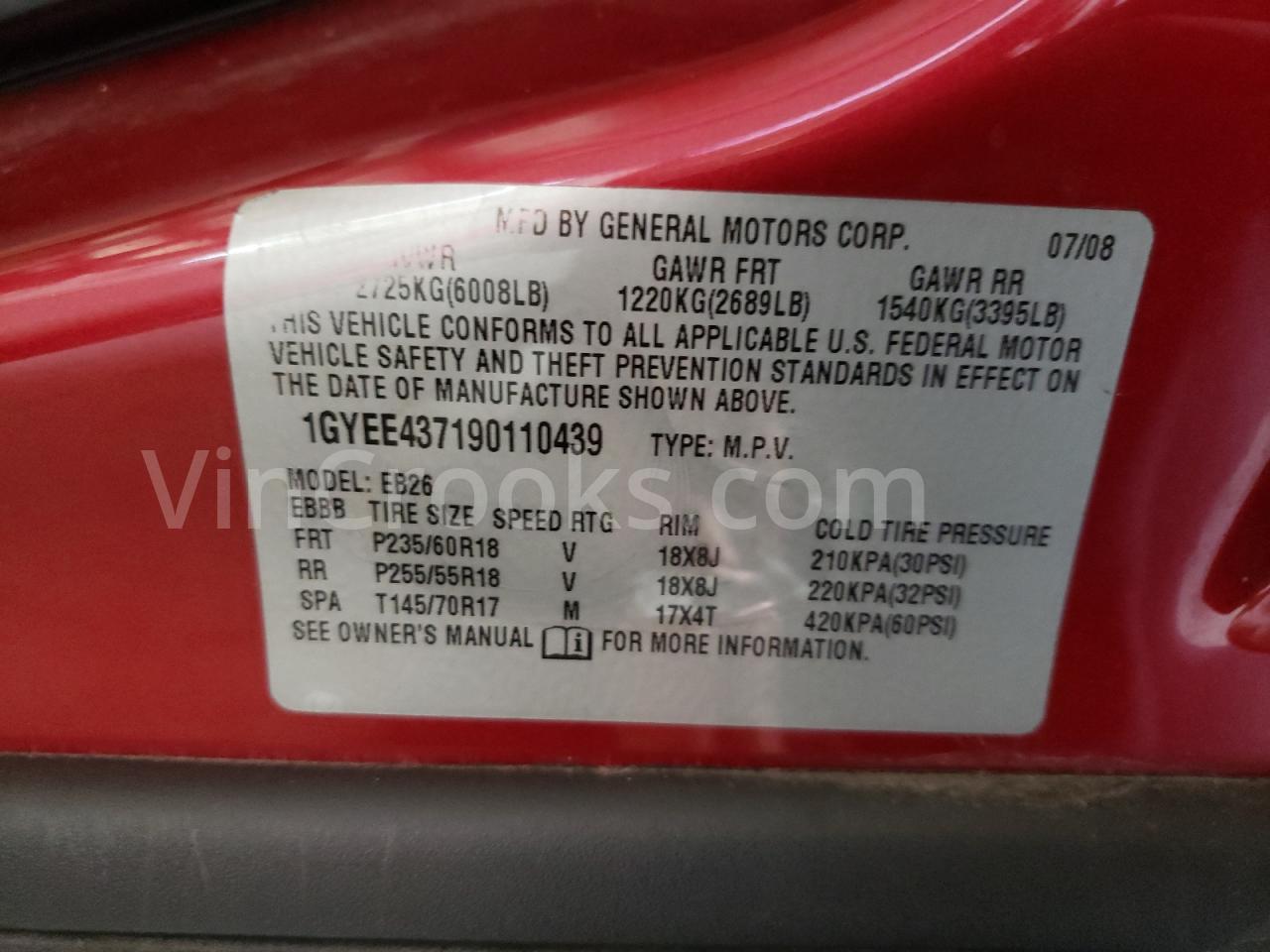 1GYEE437190110439