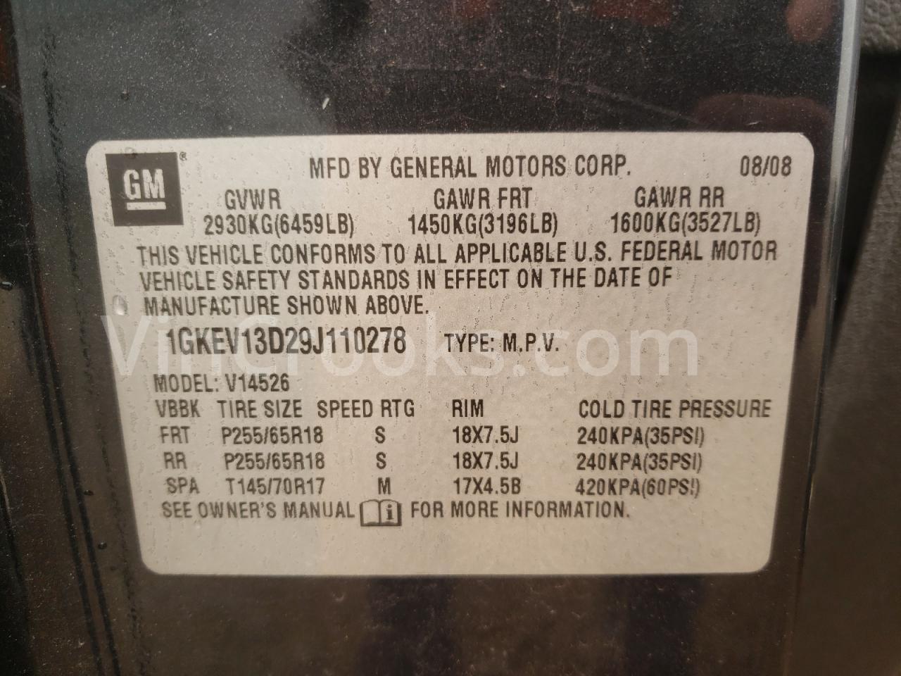 1GKEV13D29J110278
