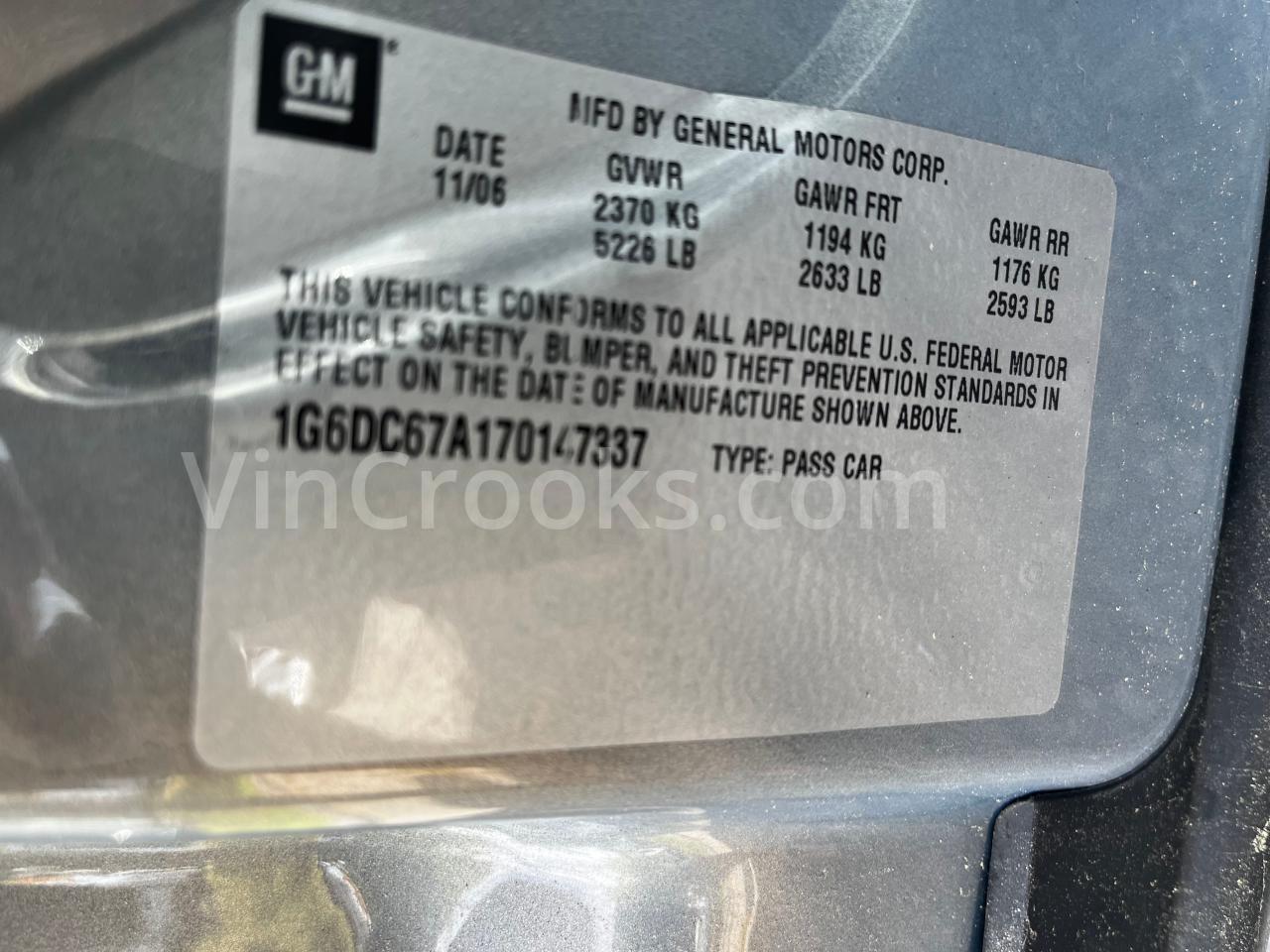 1G6DC67A170147337