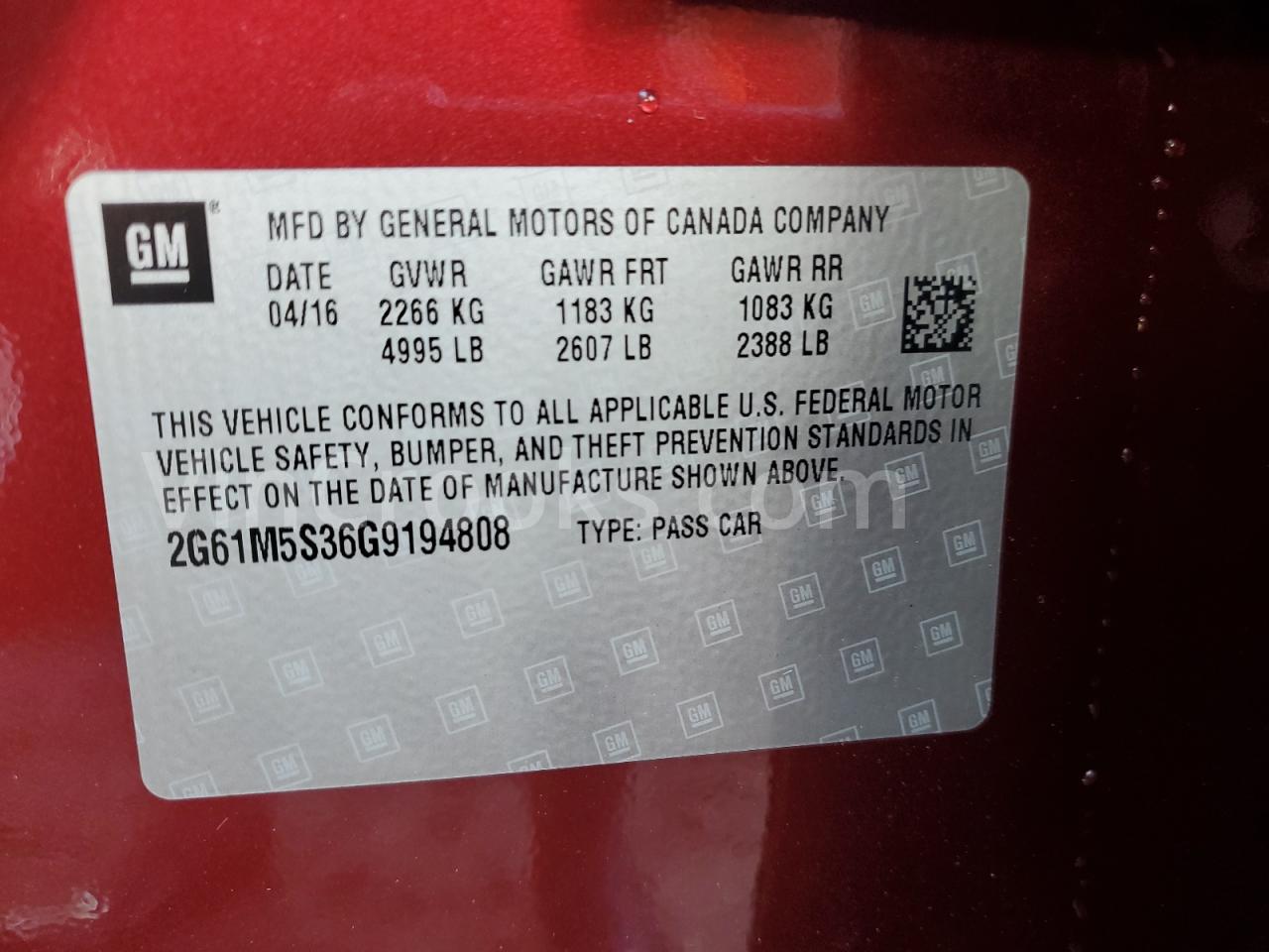 2G61M5S36G9194808