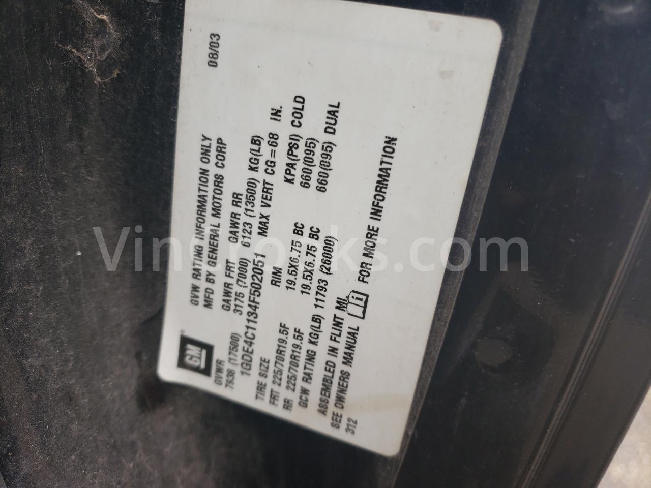 1GDE4C1134F502051