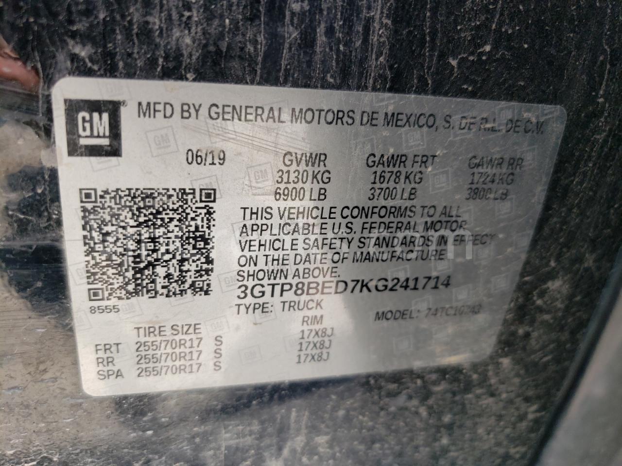3GTP8BED7KG241714