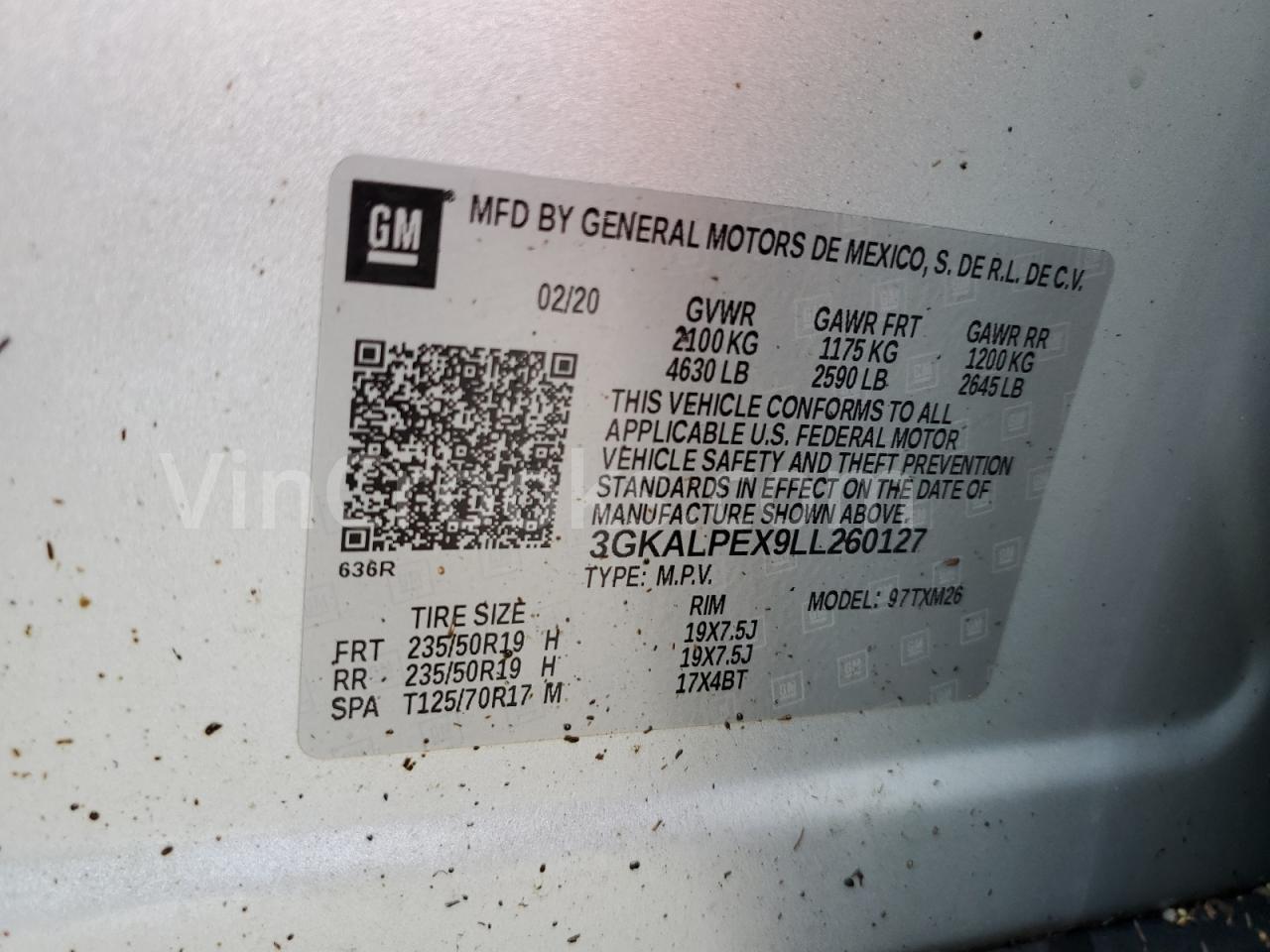 3GKALPEX9LL260127