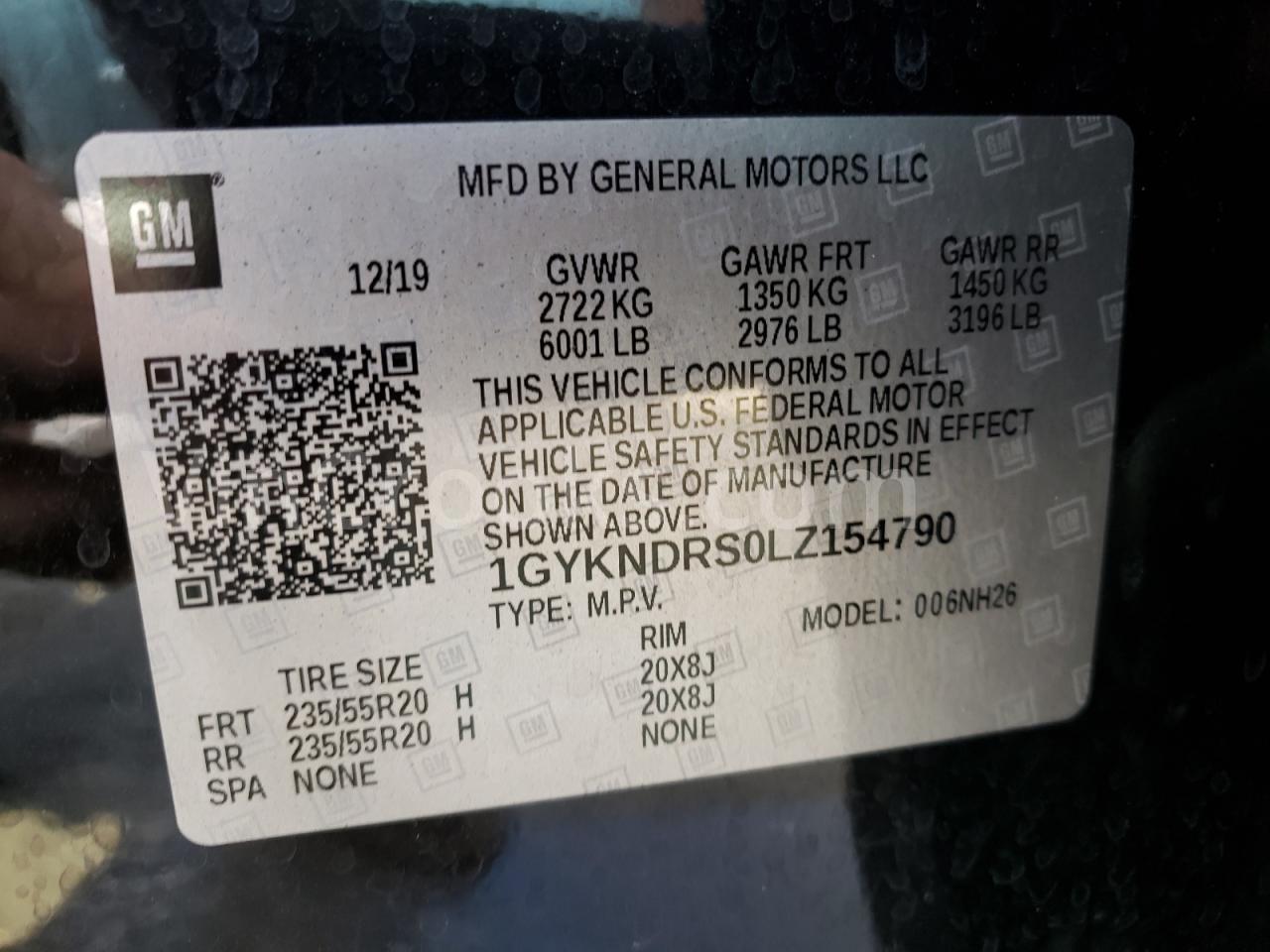 1GYKNDRS0LZ154790