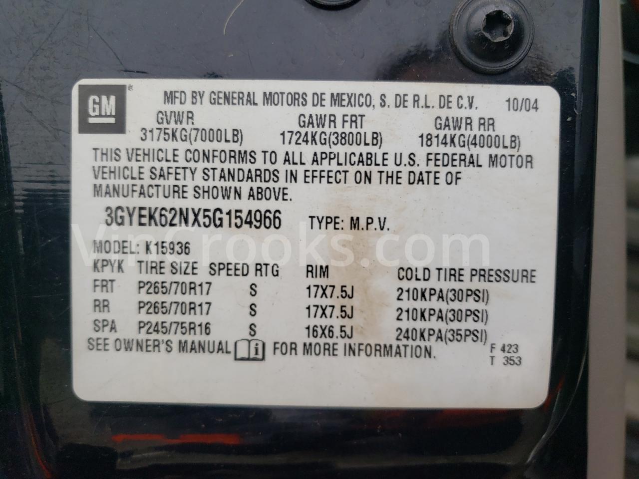 3GYEK62NX5G154966