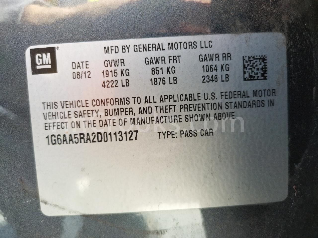 1G6AA5RA2D0113127