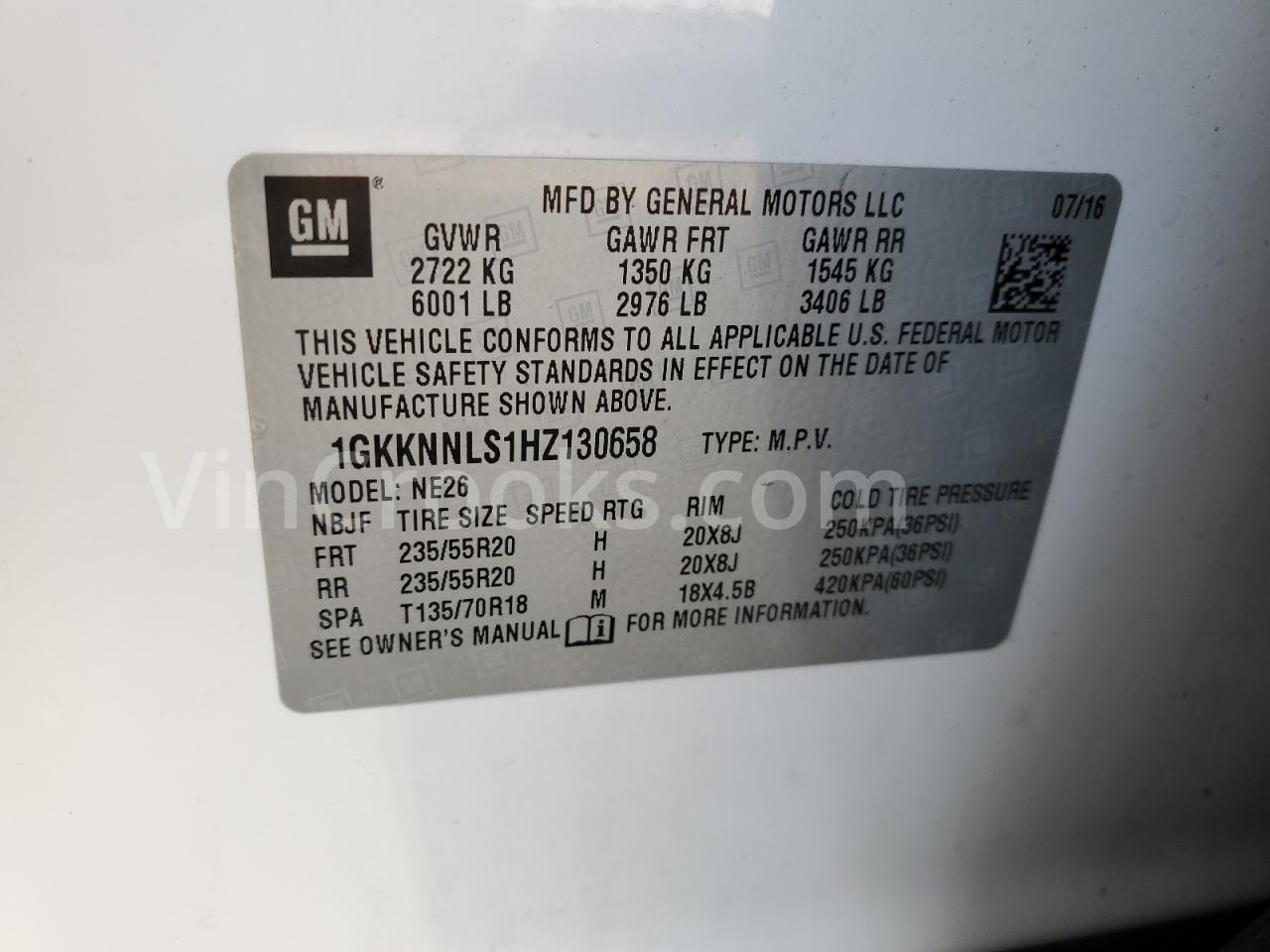 1GKKNNLS1HZ130658