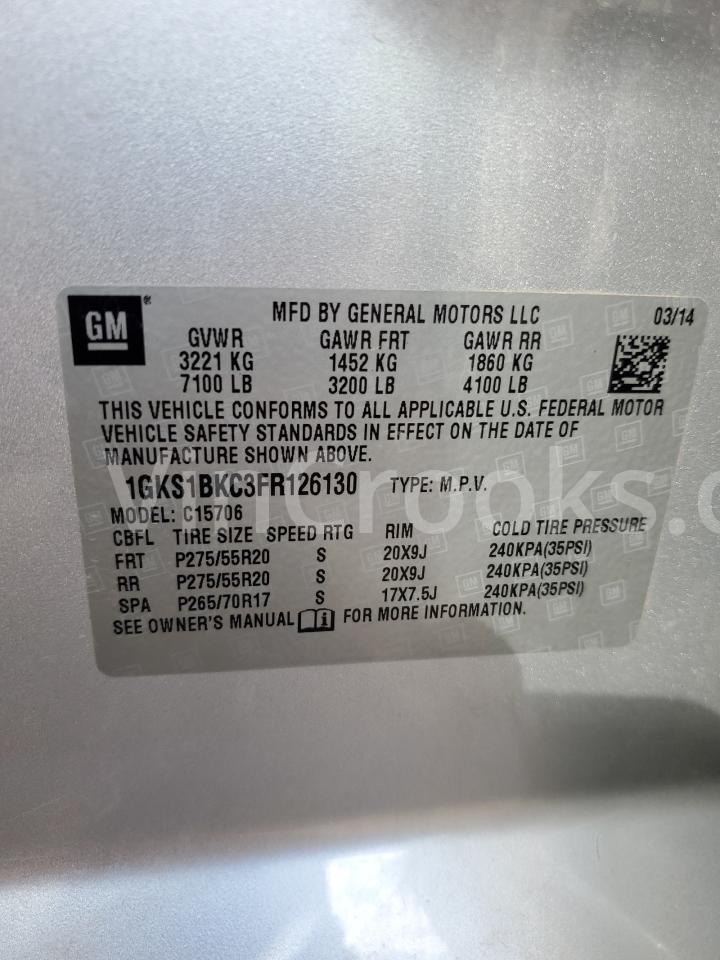 1GKS1BKC3FR126130