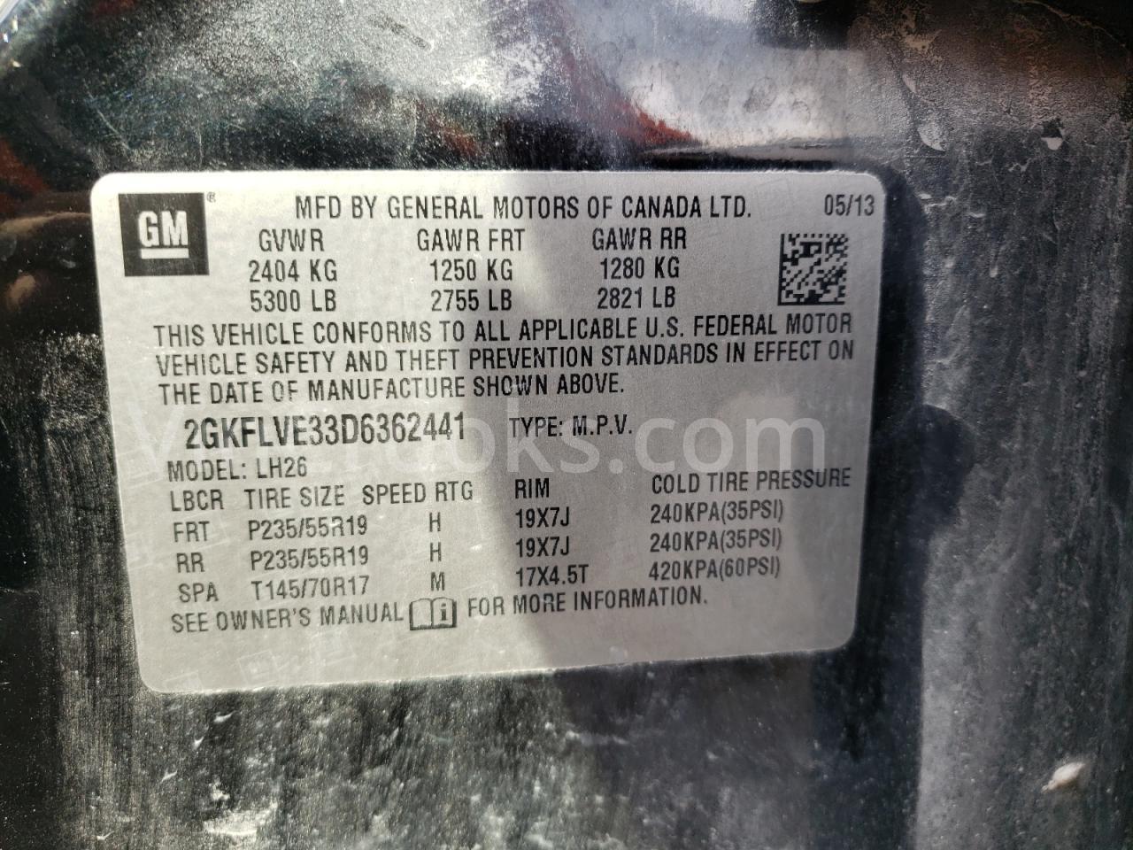 2GKFLVE33D6362441
