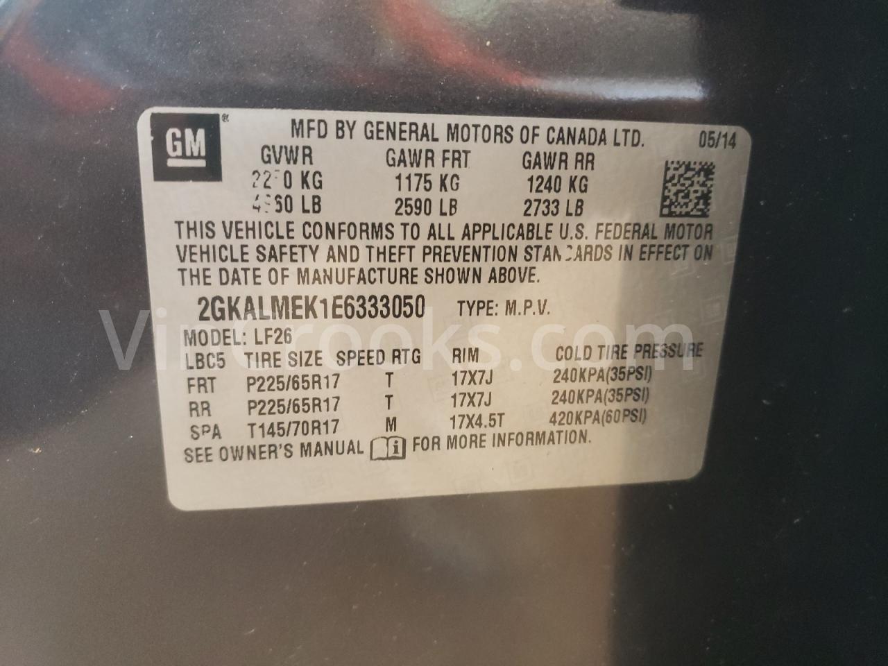 2GKALMEK1E6333050