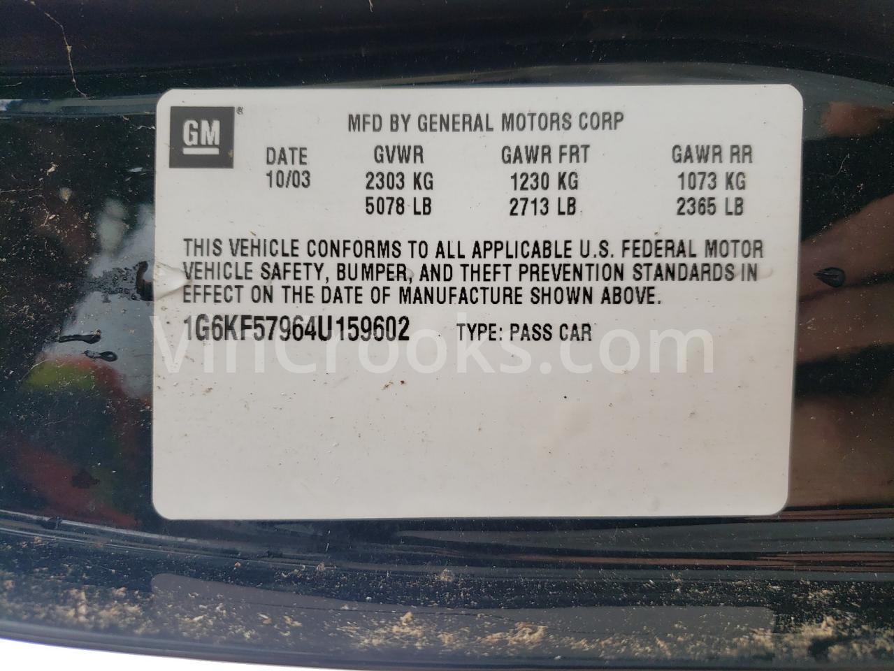 1G6KF57964U159602