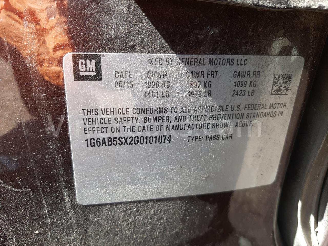 1G6AB5SX2G0101074
