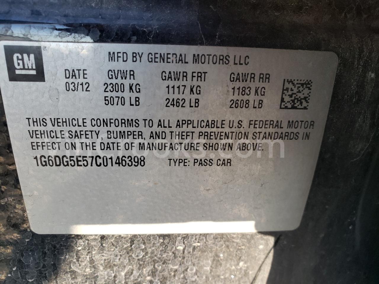 1G6DG5E57C0146398