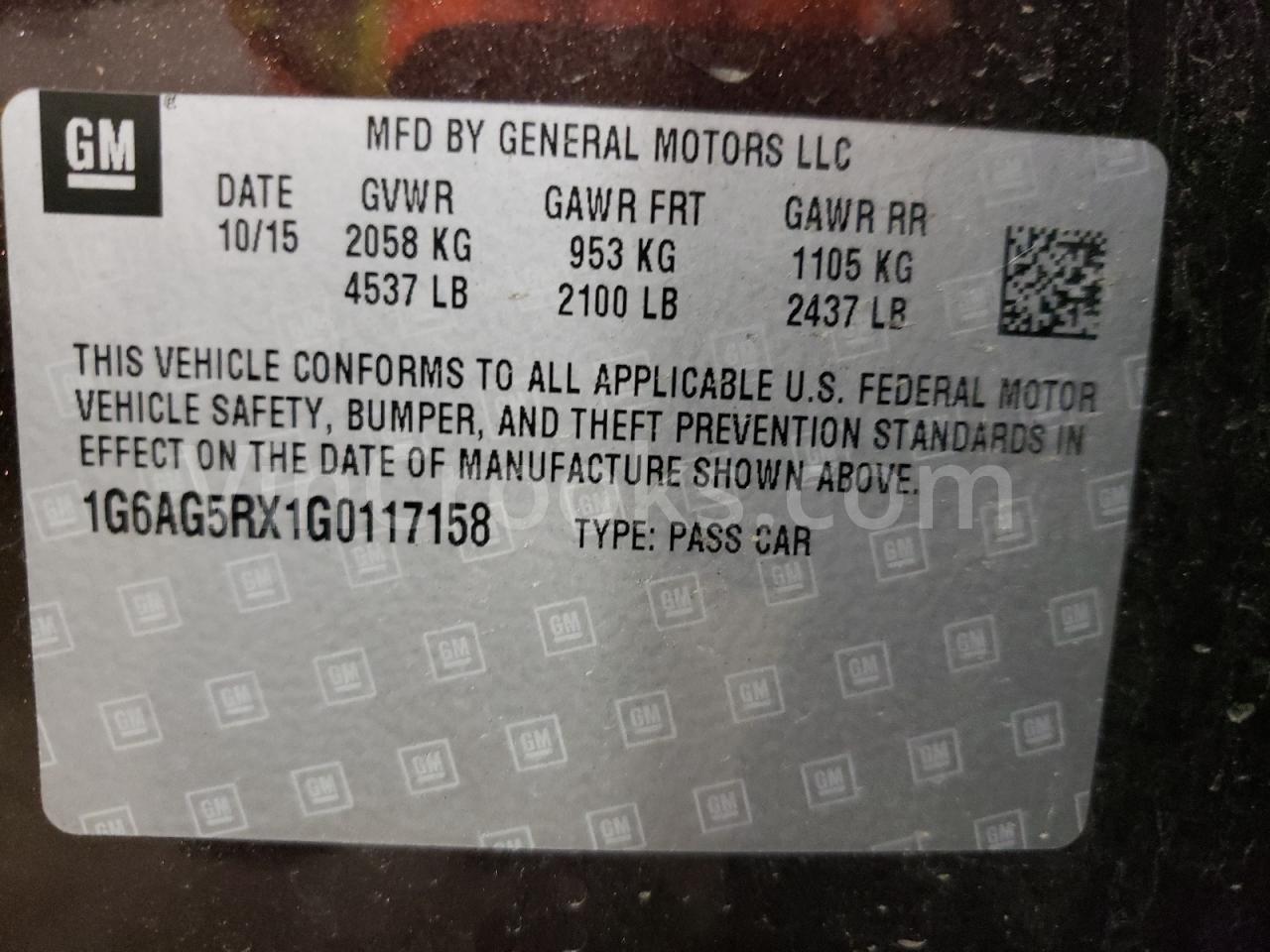 1G6AG5RX1G0117158