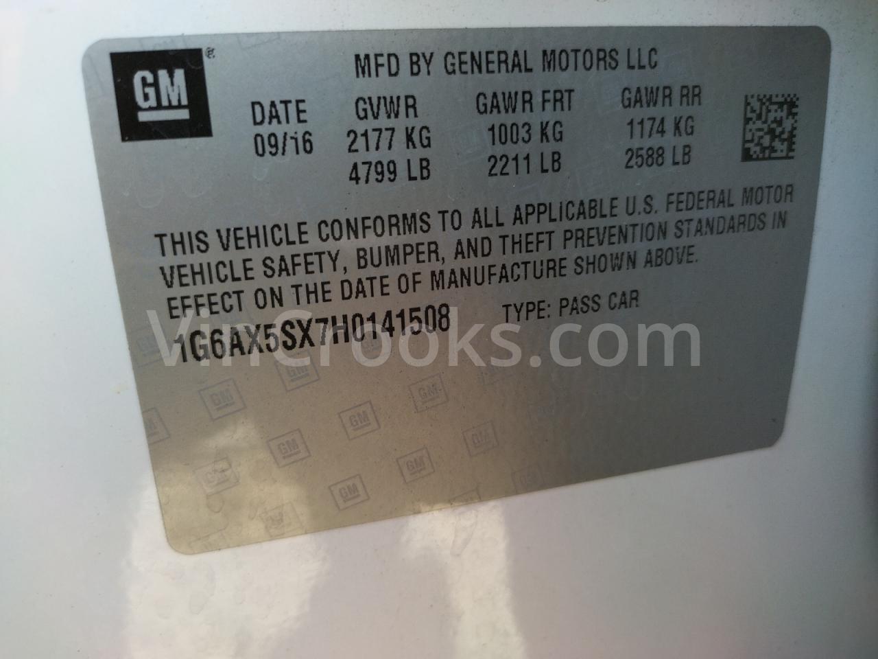 1G6AX5SX7H0141508