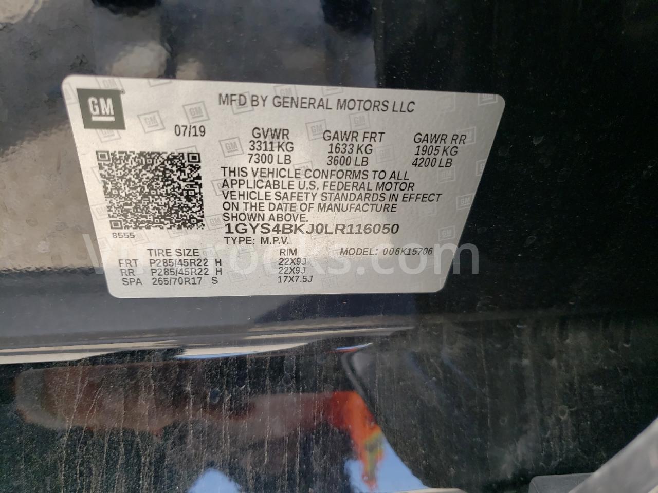 1GYS4BKJ0LR116050