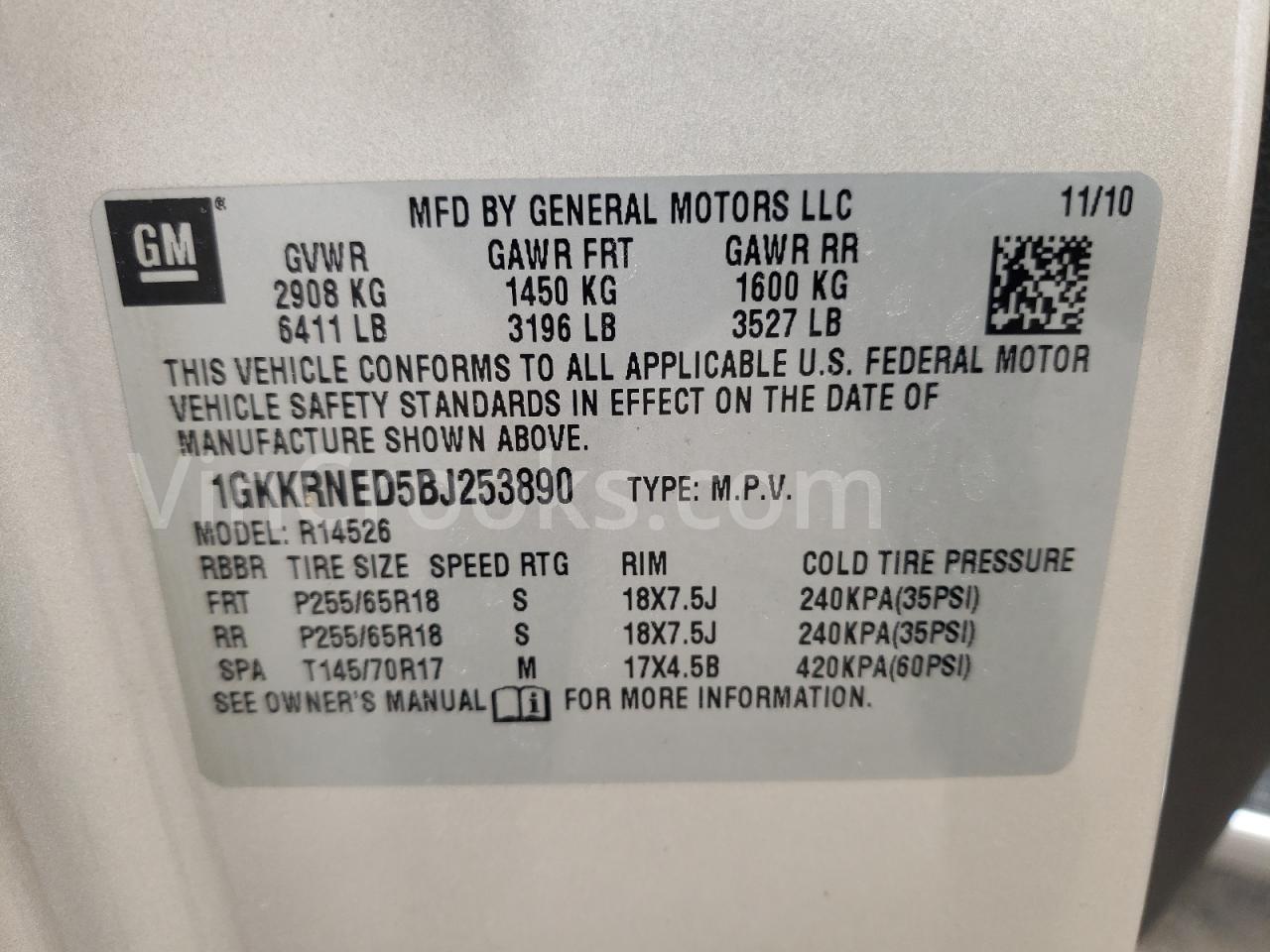 1GKKRNED5BJ253890