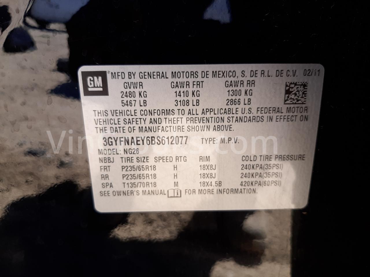 3GYFNAEY6BS612077