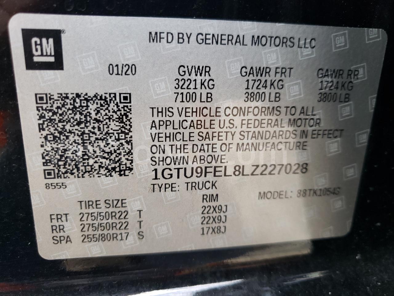 1GTU9FEL8LZ227028