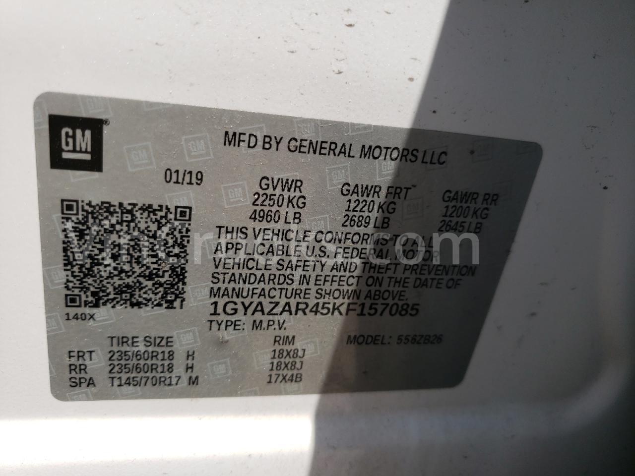 1GYAZAR45KF157085